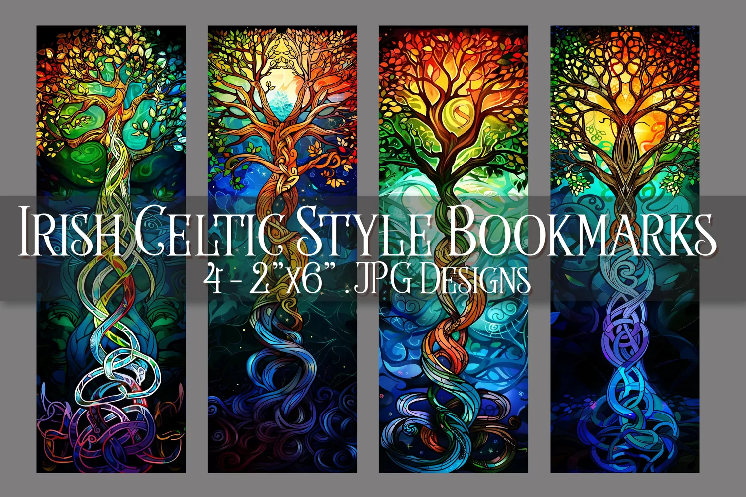 St Patrick's Day, Irish Celtic Bookmarks, Printables, s6 product image 1