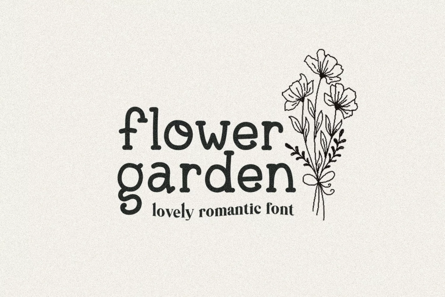 Flower Garden Romantic Farmhouse Font product image 1