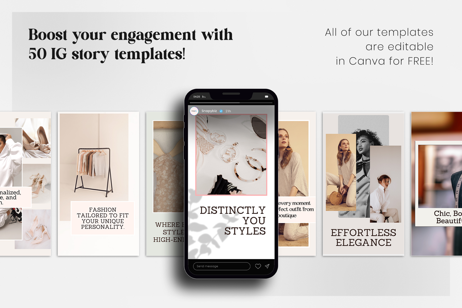 Fashion Instagram Canva Story Templates product image 1