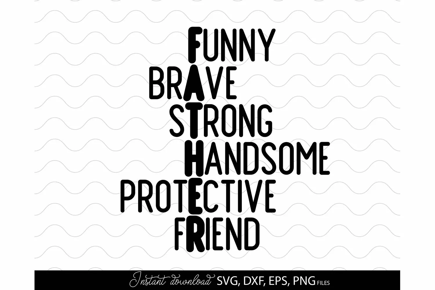 Fathers Day SVG Dad SVG DAD Father Fathers Day Shirt Gift product image 1