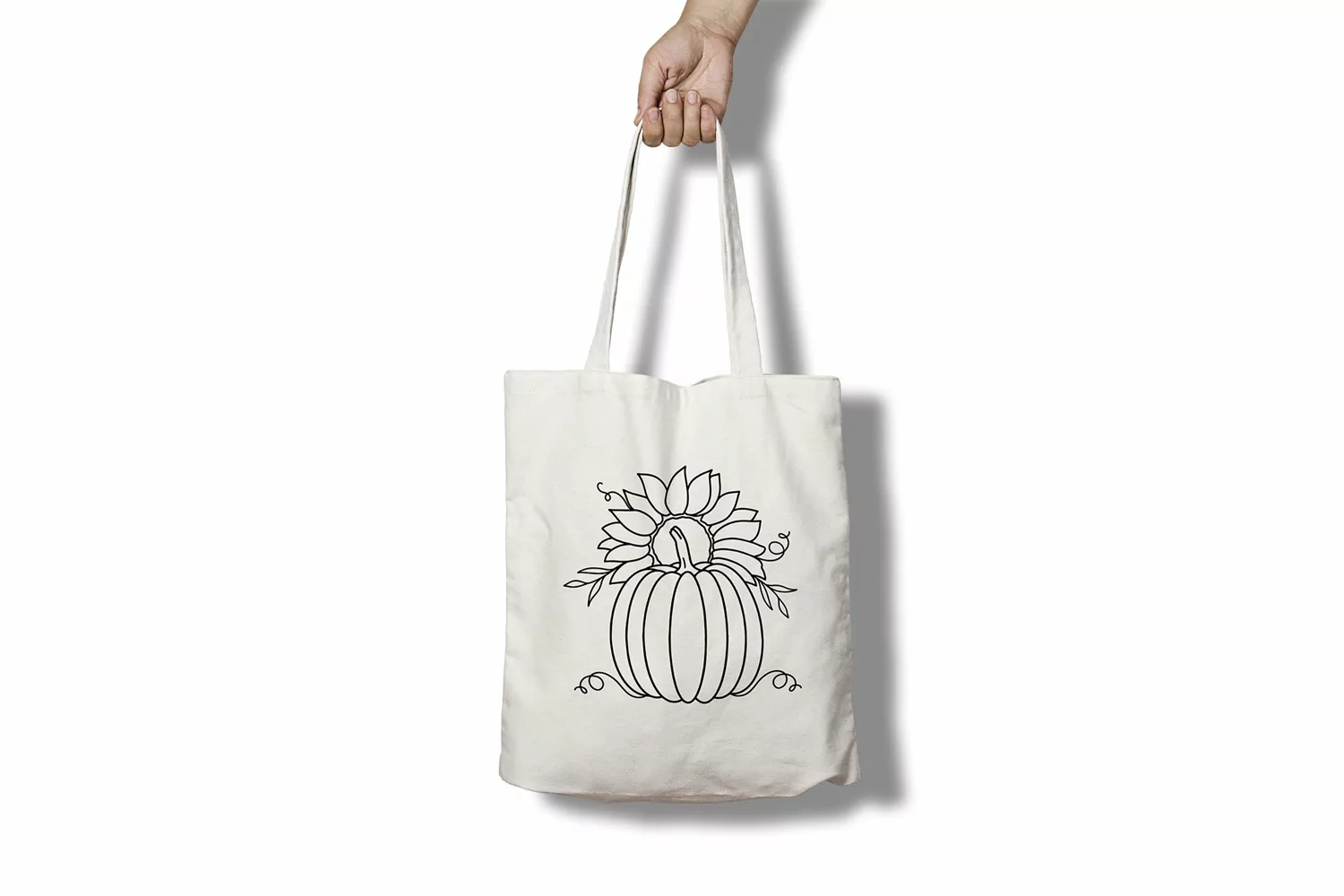Pumpkin silhouette svg| sunflower outline svg| Fall Svg product image 1