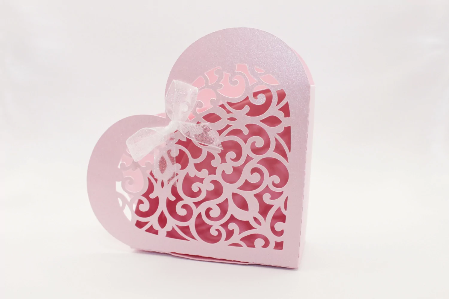 Valentine favor box | Heart gift box svg product image 1