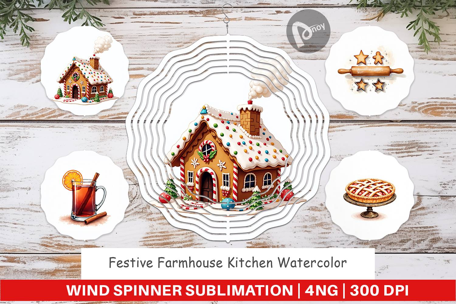 Festive Farmhouse Wind Spinner product image 1