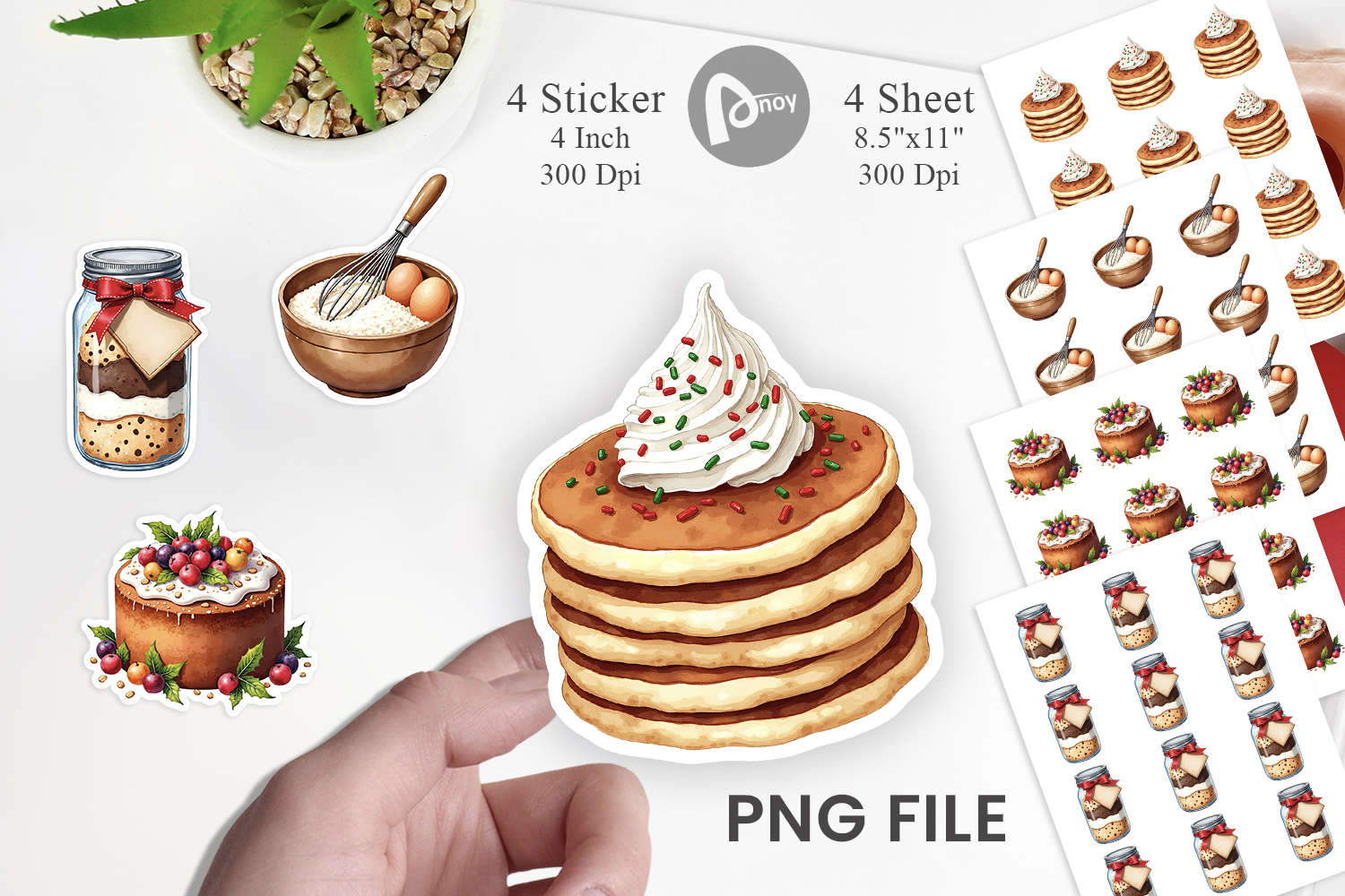 Festive Farmhouse Kitchen Sticker product image 1