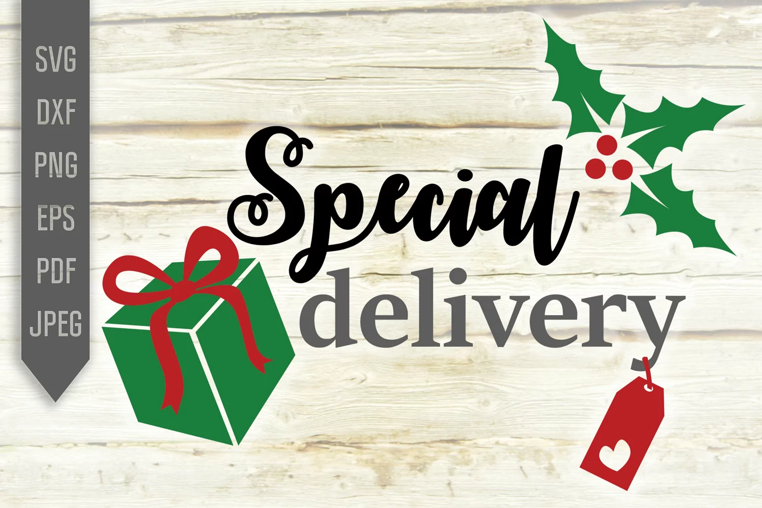 Special Delivery. Christmas Baby Announcement Png product image 1
