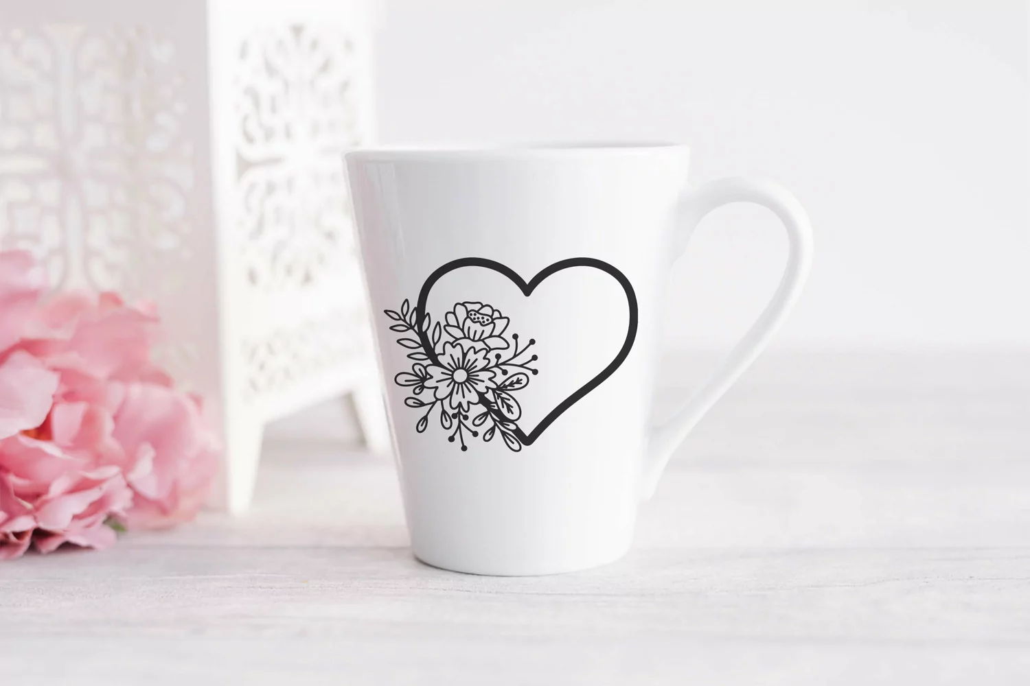 floral heart svg, heart svg, love svg, valentine svg