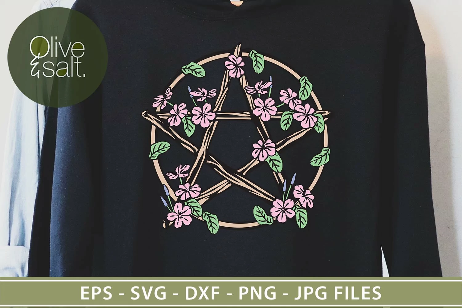 Pentacle svg, witch svg, wicca png, witch svg, pentagram png product image 1