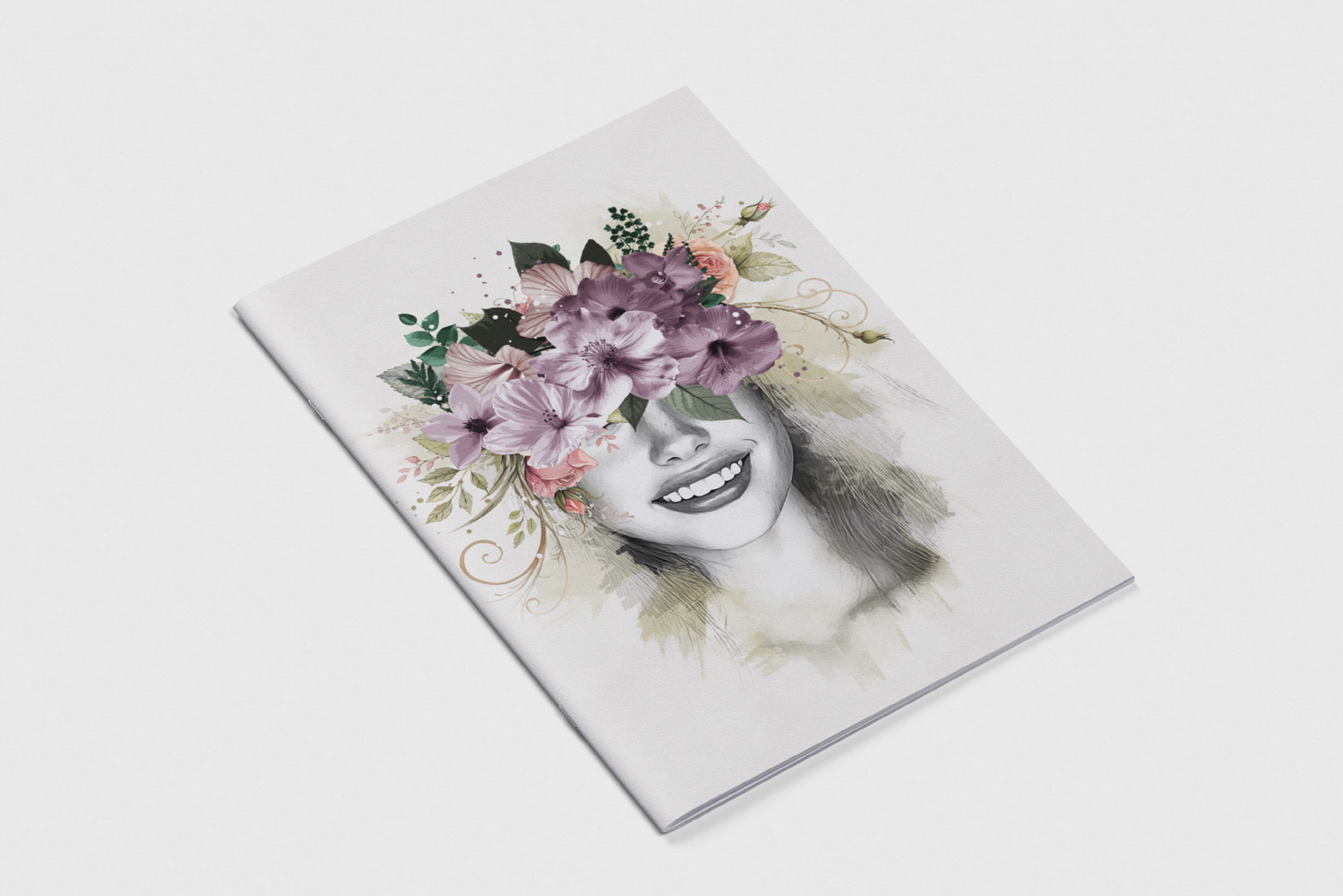 Floral Surrealism Watercolor Art Photo Effect product image 1