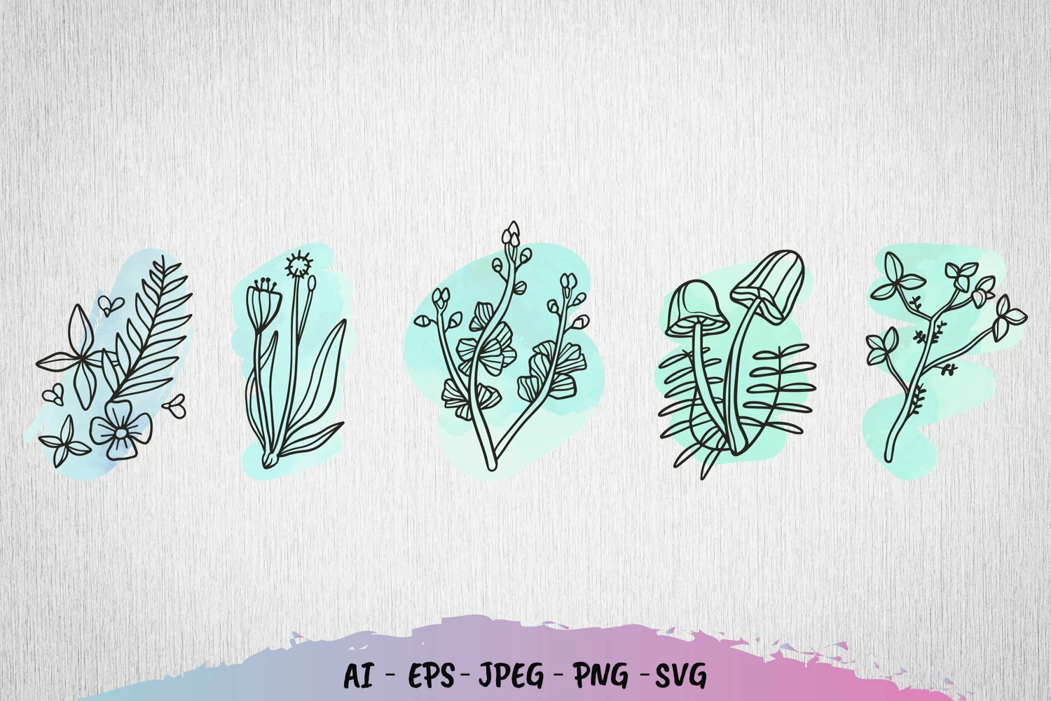 Floral Watercolor Set product image 1