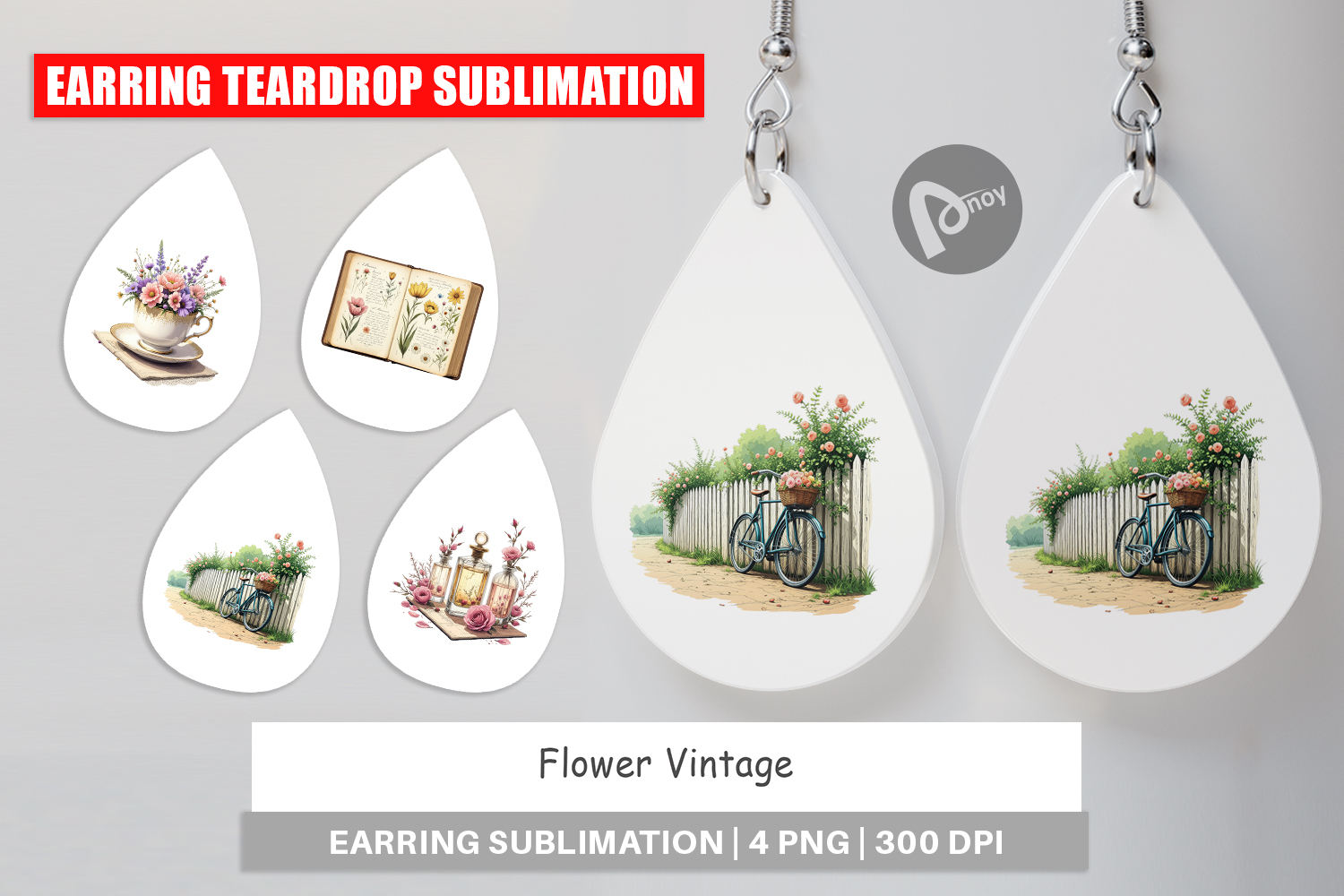 Earring Vintage Flowers product image 1