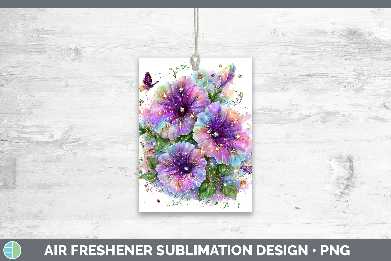 GorgeousFlowers 02 Rainbow Summer Air Freshener design.