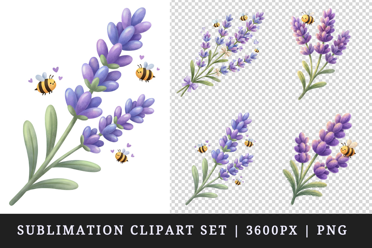 Flowers clipart printable sublimation design png product image 1