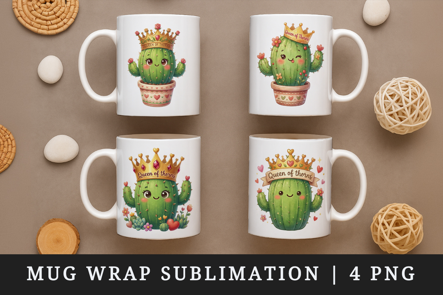 Flowers mug wrap printable sublimation design product image 1