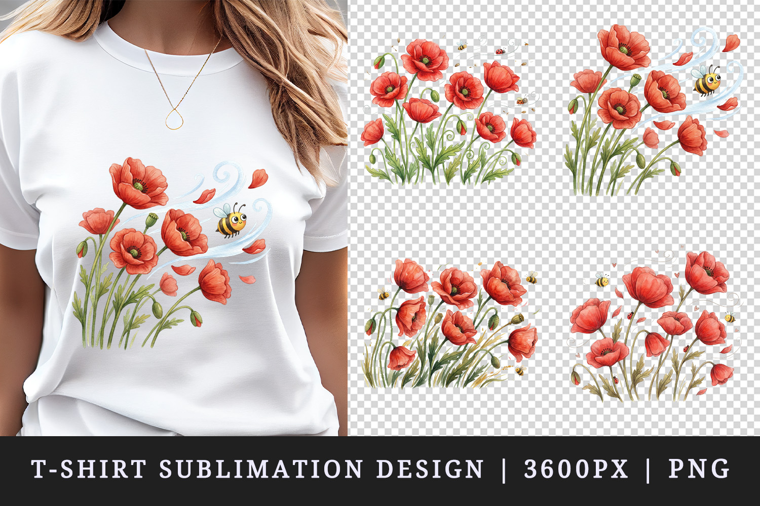 Flowers t-shirt printable sublimation design png product image 1