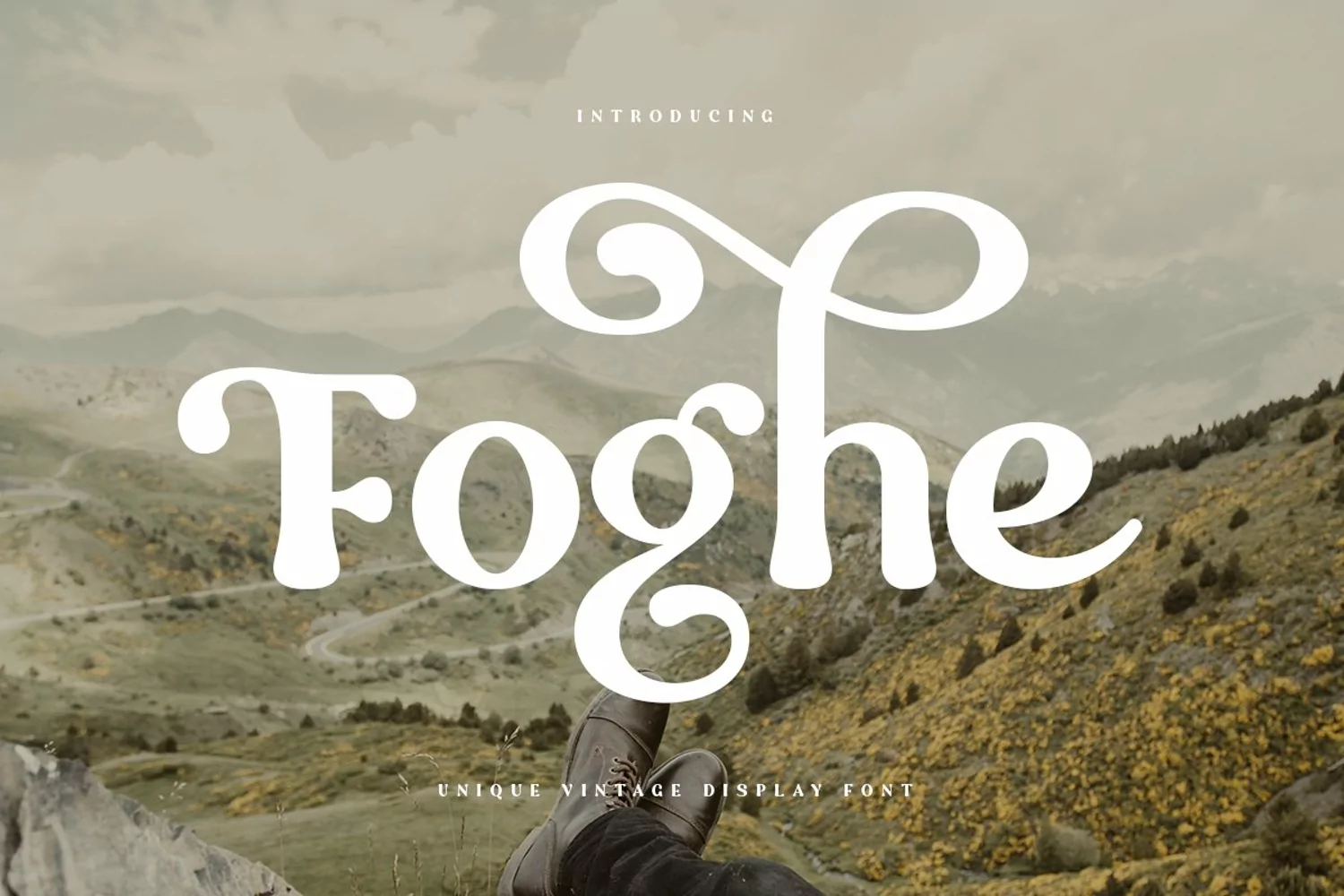 Foghe - Unique Vintage Display Font product image 1