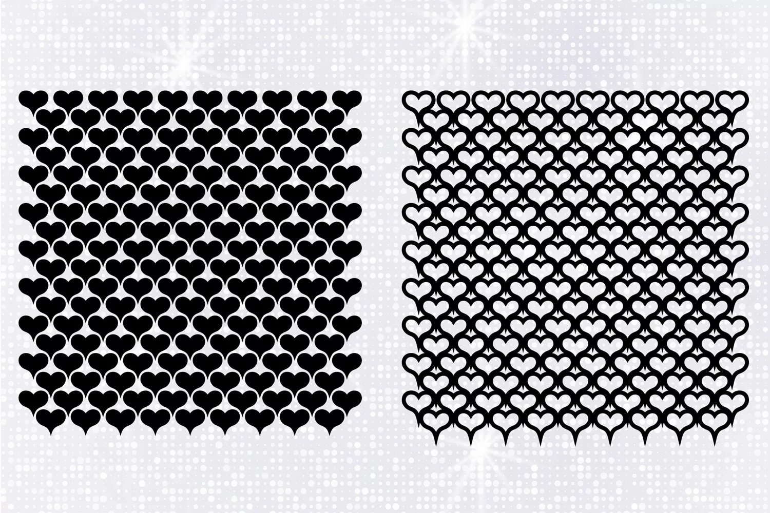 Mermaid Scales SVG, Mermaid Heart Pattern SVG, Fish Scales product image 1
