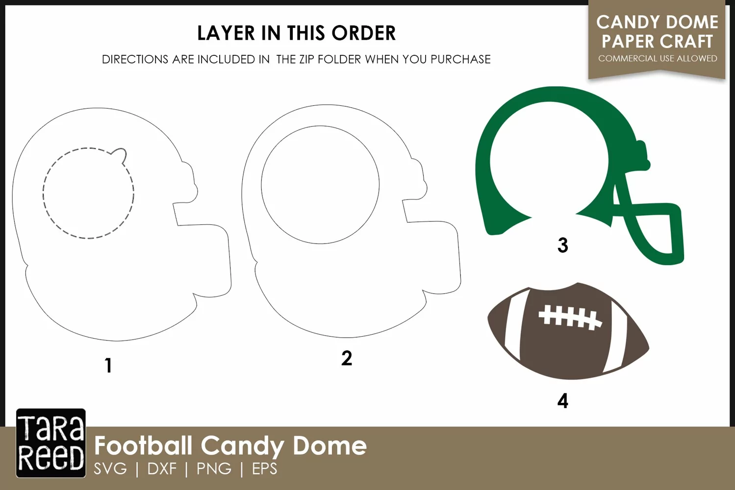 Football Candy Dome SVG for Cricut | Football Coach Gift