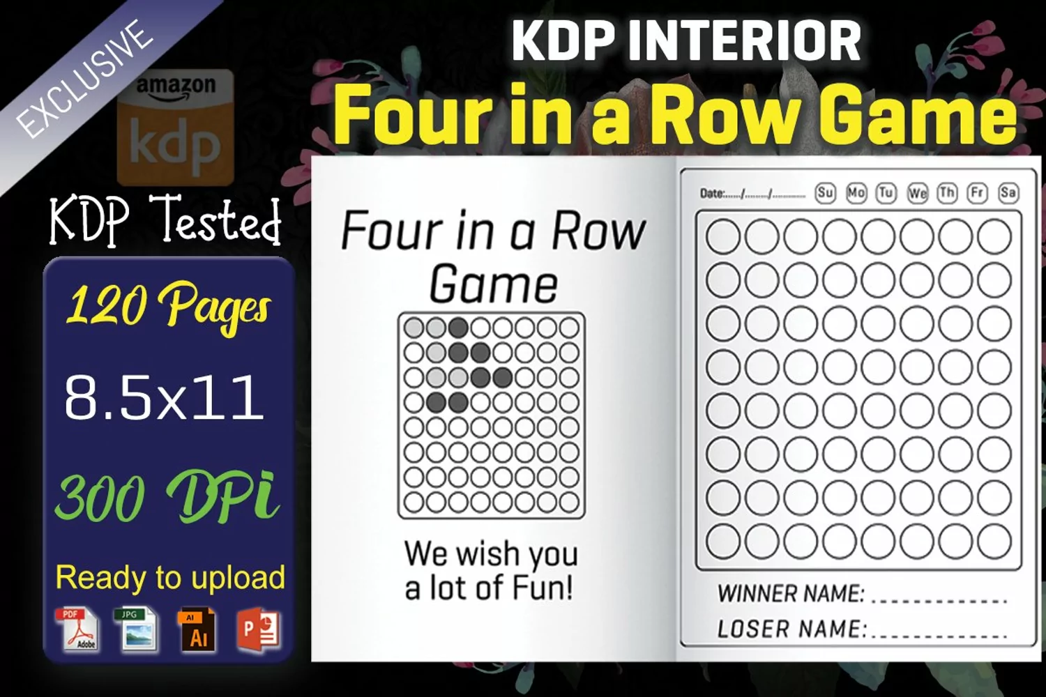 Four in a Row Game - KDP Interior product image 1