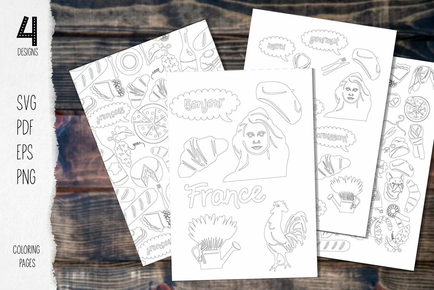 Travelling coloring book France product image 1