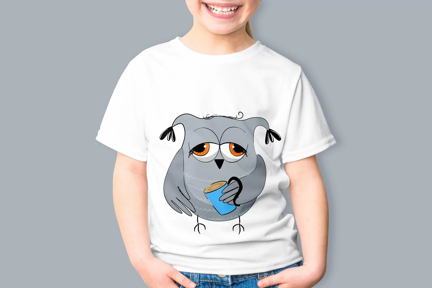 I'm not a morning person sublimation, cute Owl PNG. product image 1