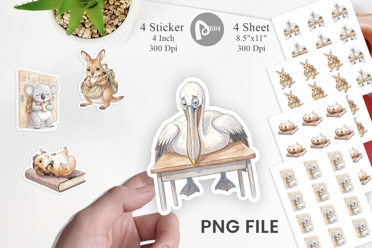 Friday Burnout Animal Sticker product image 1