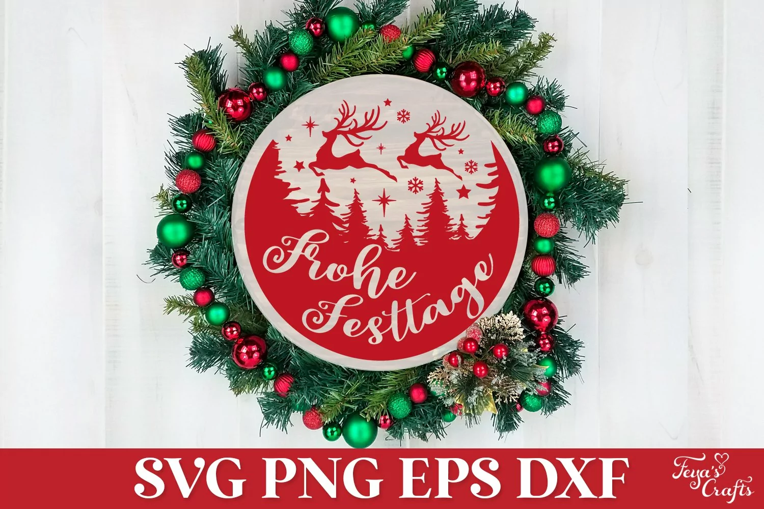 Frohe Festtage Plotterdatei | Plotter Weihnachten product image 1