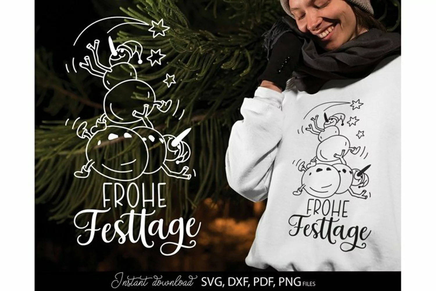 Download this Frohe Weihnachten Plotter file today for a Good Price. These SVG file are compatible with Cricut, Glowforge and Silhouette Cutting Machines.