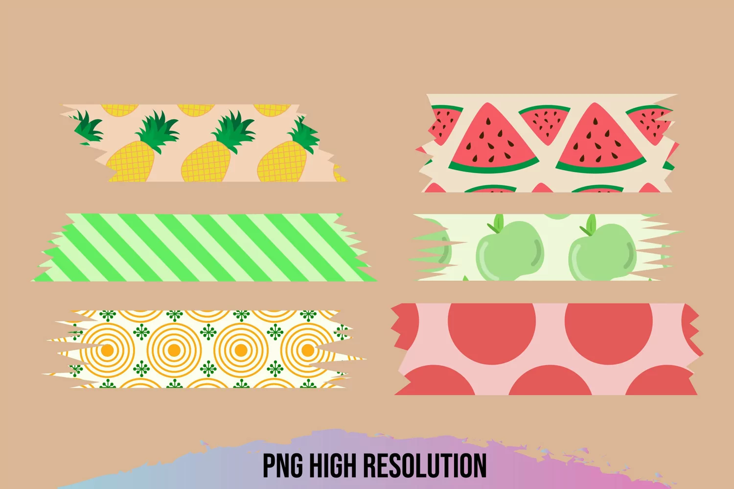 Fruits Pattern Shaped Tags product image 1