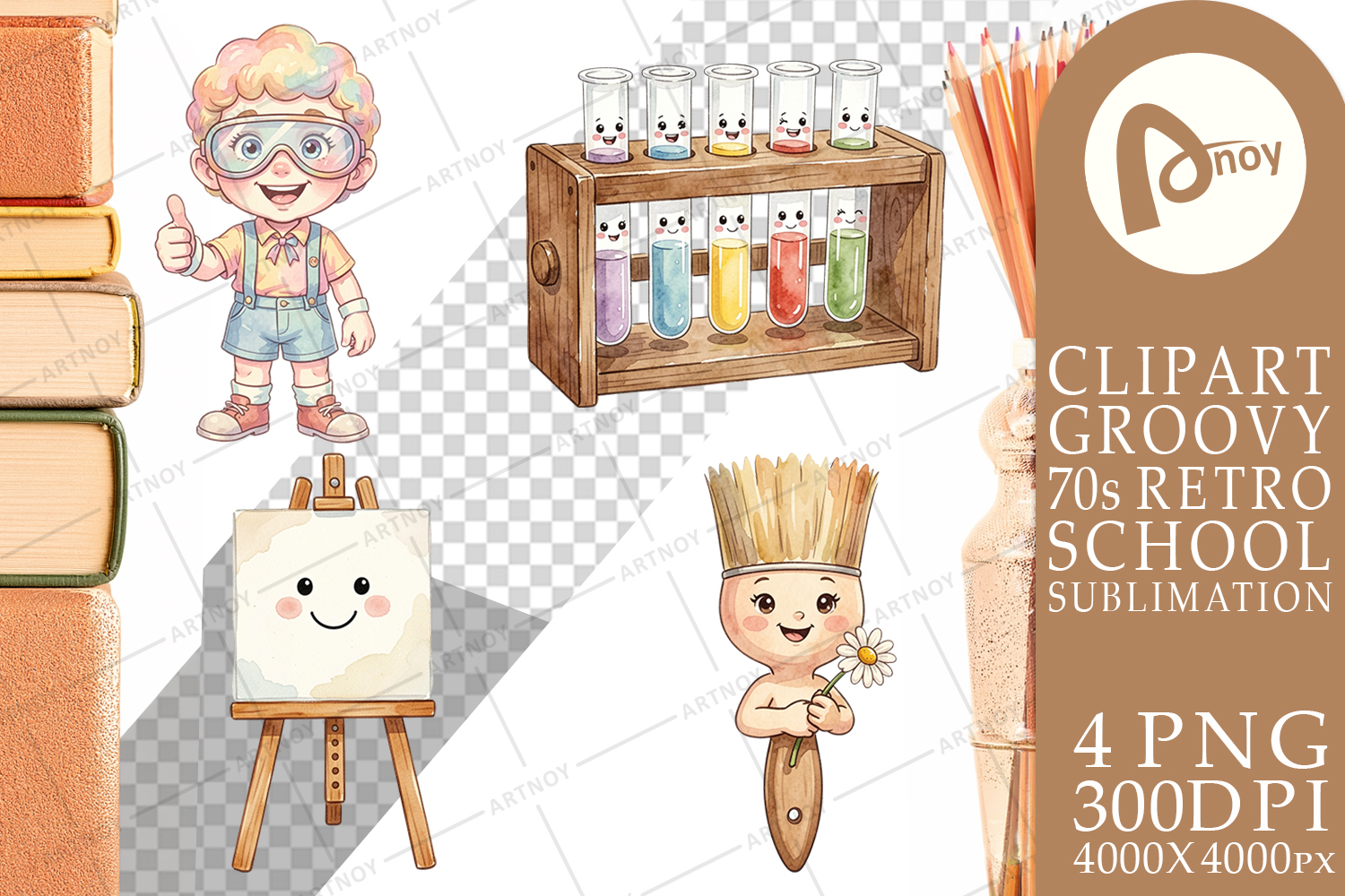 Funky Art Science Mascot Sublimation product image 1