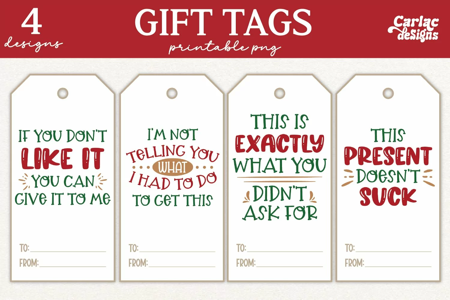 Funny Christmas Gift Tags