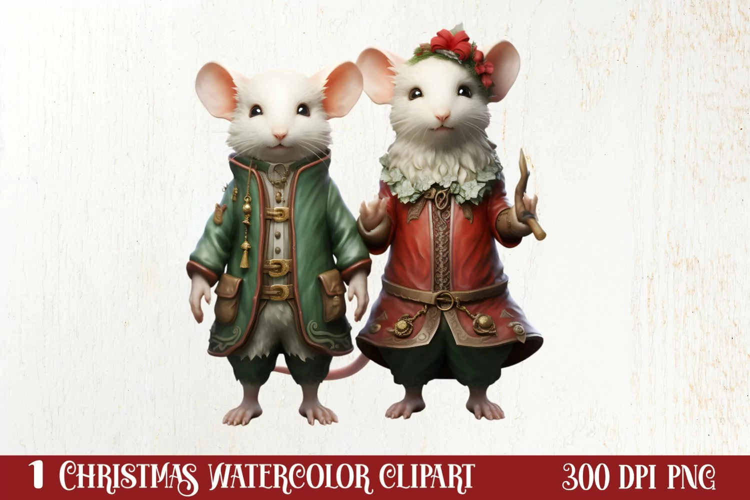 Funny Christmas Mouse Clipart Sublimation, Christmas SVG product image 1