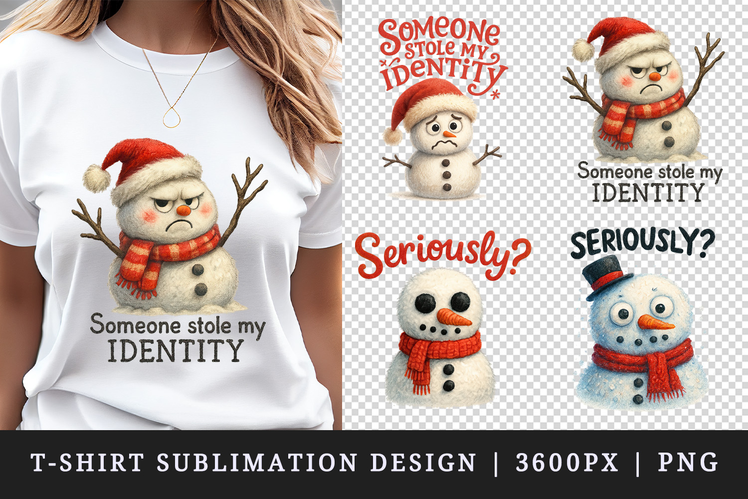 Funny Christmas t-shirt printable sublimation design png product image 1