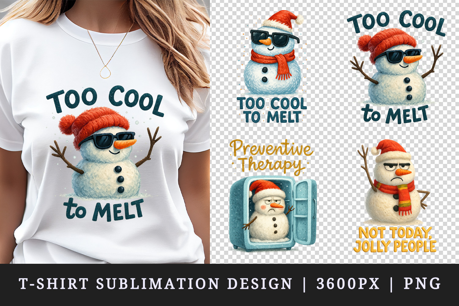 Funny Christmas t-shirt printable sublimation design png product image 1