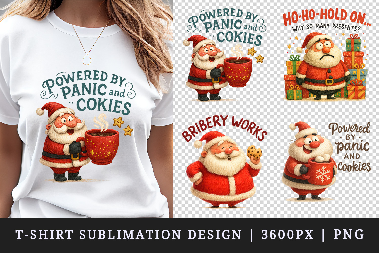 Funny Christmas t-shirt printable sublimation design png product image 1