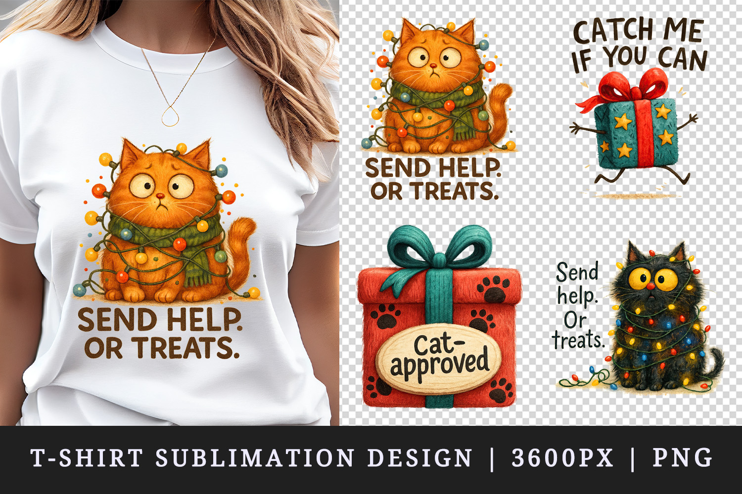 Funny Christmas t-shirt printable sublimation design png product image 1