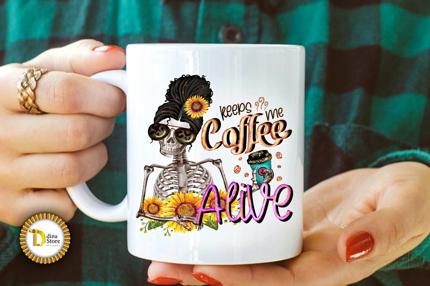Coffee Keeps Me Alive | Funny Coffee PNG Design product image 1