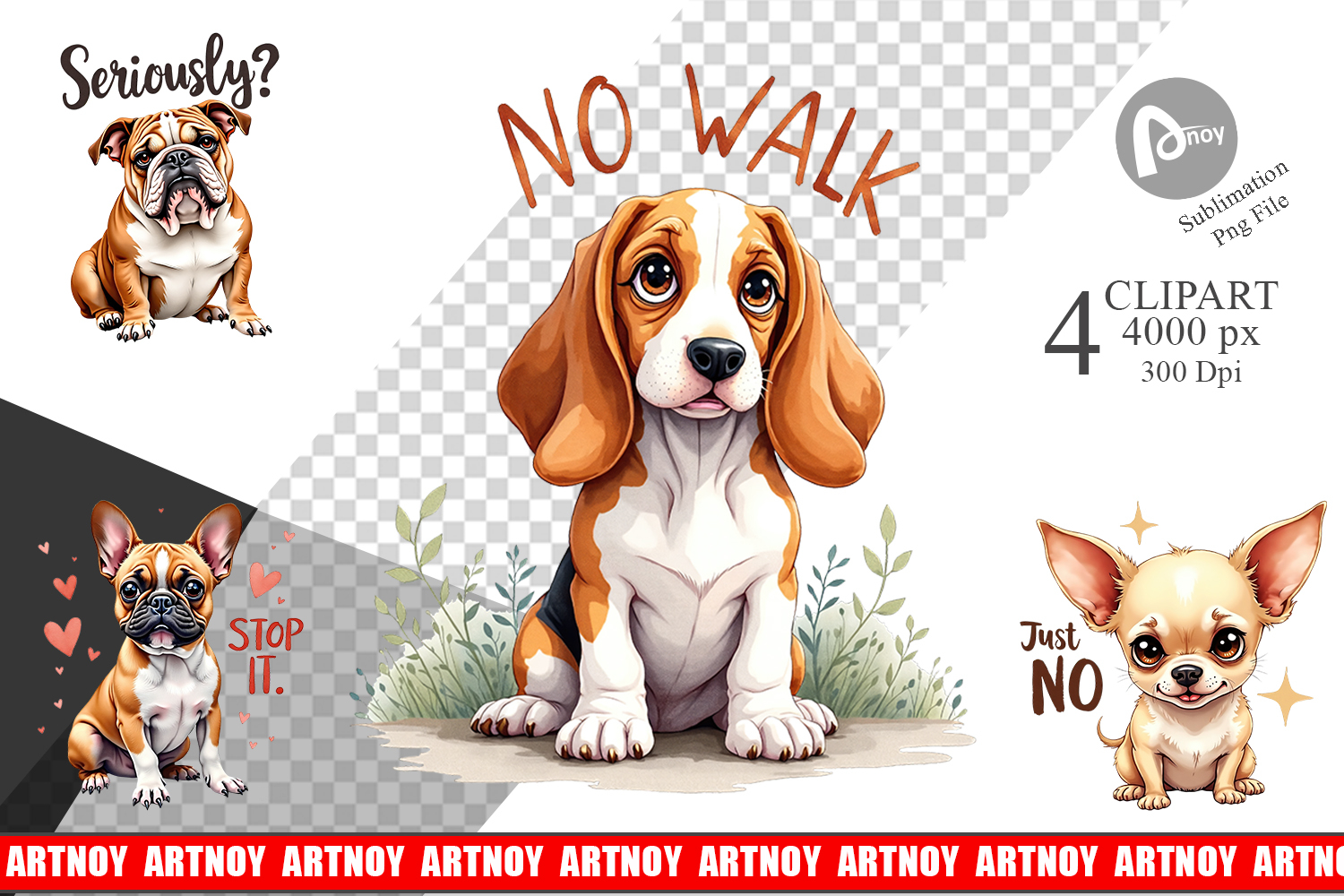 Funny Dog Big Eye Clipart product image 1