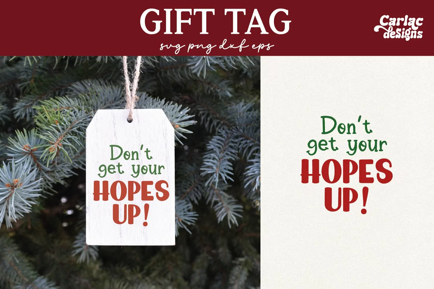 Funny Gift Tag SVG
