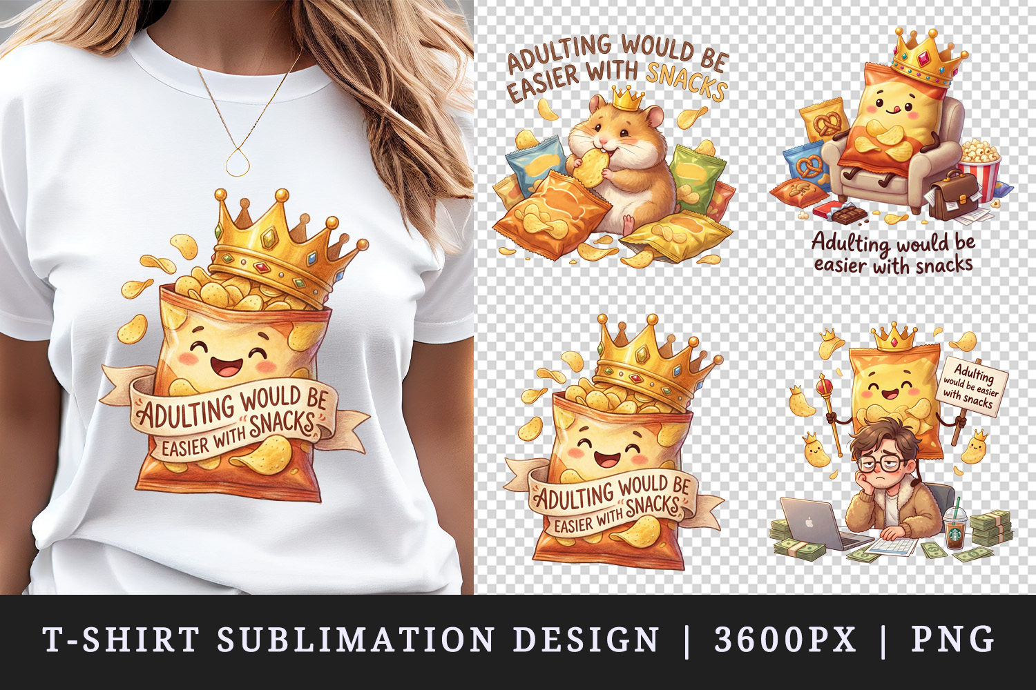Funny Quote t-shirt printable sublimation design png product image 1