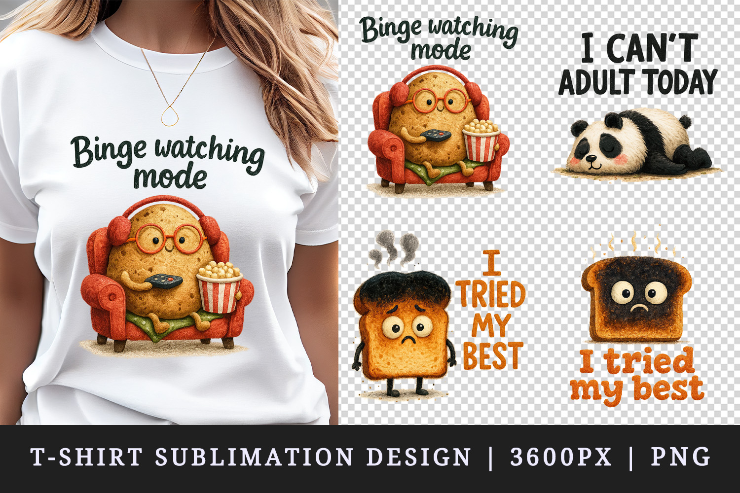 Funny Quote t-shirt printable sublimation design png product image 1