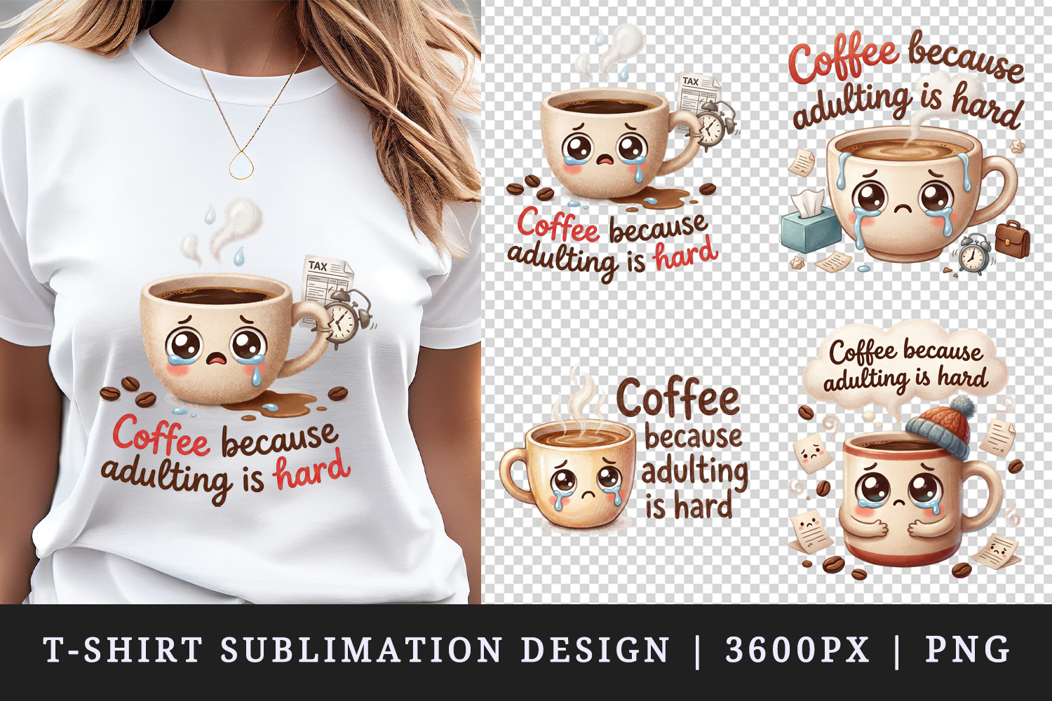 Funny Quote t-shirt printable sublimation design png product image 1