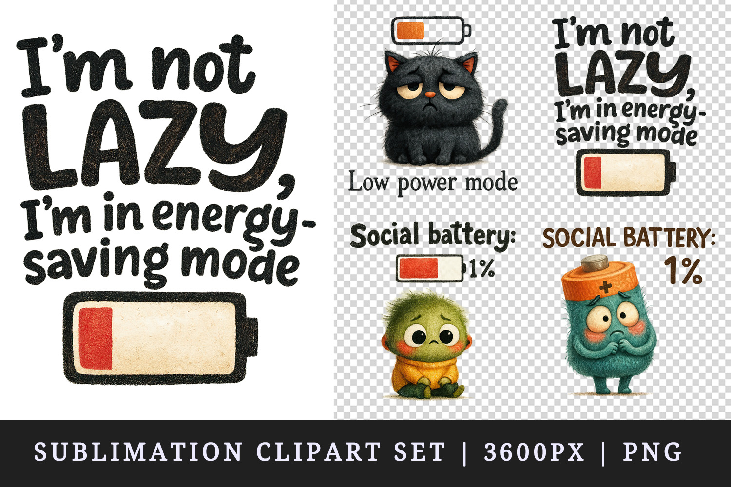 Funny Quotes clipart printable sublimation design png product image 1