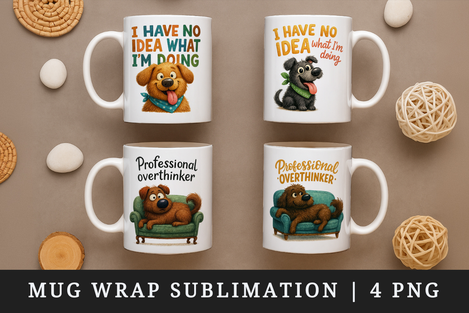 Funny Quotes mug wrap printable sublimation design product image 1