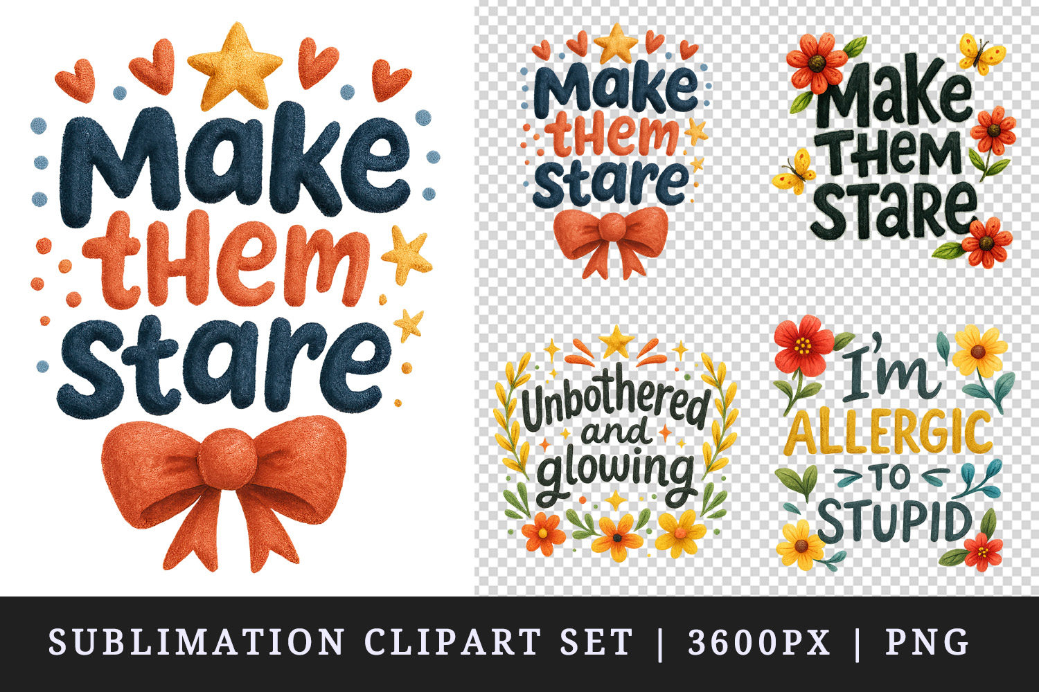 Funny Sassy Quote clipart printable sublimation design png product image 1