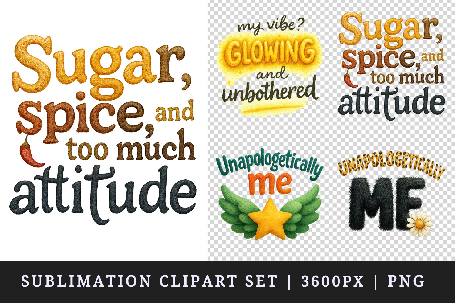Funny Sassy Quote clipart printable sublimation design png product image 1