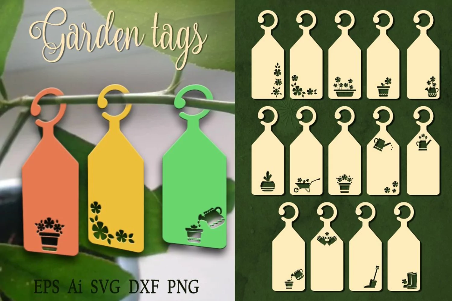 Garden tag. SVG. Files to cut product image 1