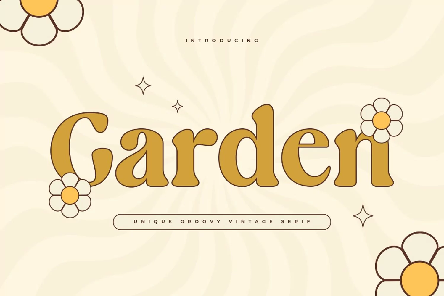 Garden - Unique Groovy Vintage Serif product image 1