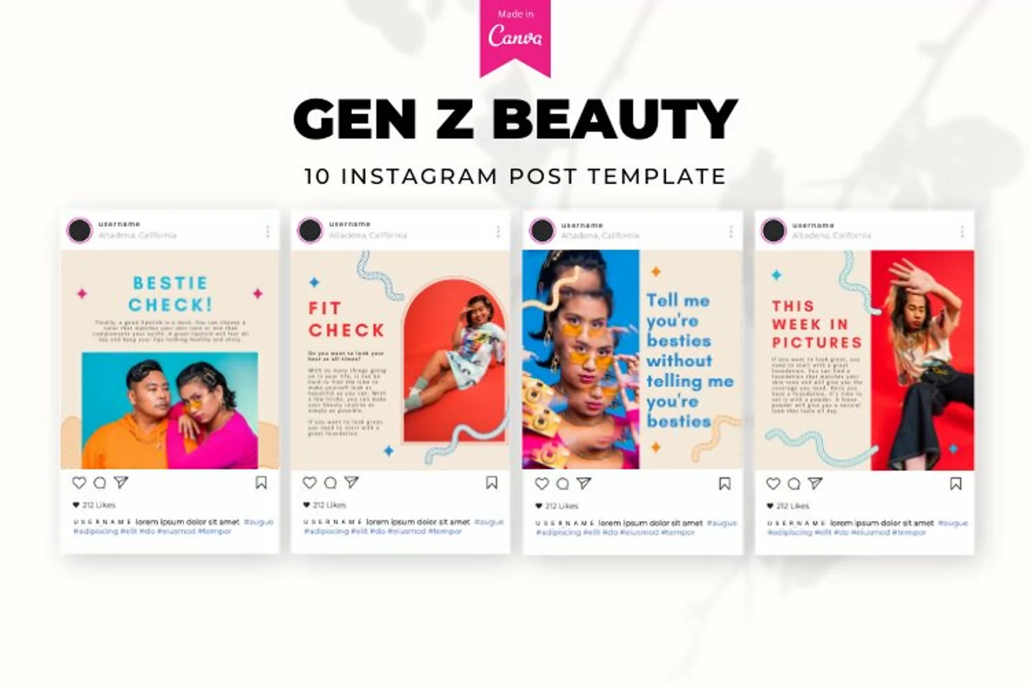 Gen Z Instagram Post Canva Template product image 1
