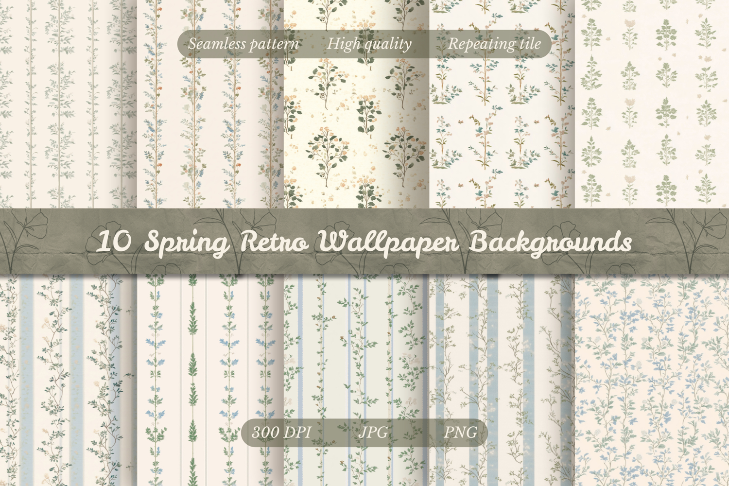 Spring Retro Wallpaper Backgrounds product image 1