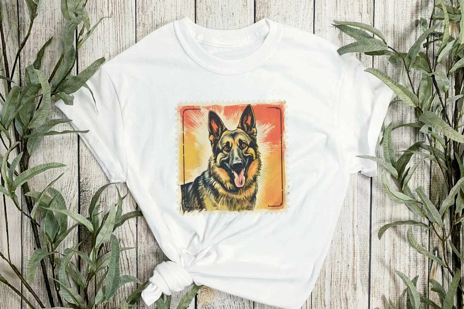 Dog Portrait Vintage Sublimation Clipart product image 1
